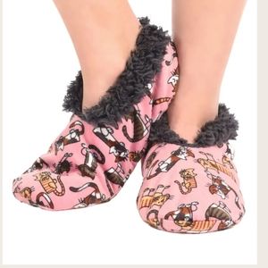 Cat Nap Pink Fuzzy Feet Slipper